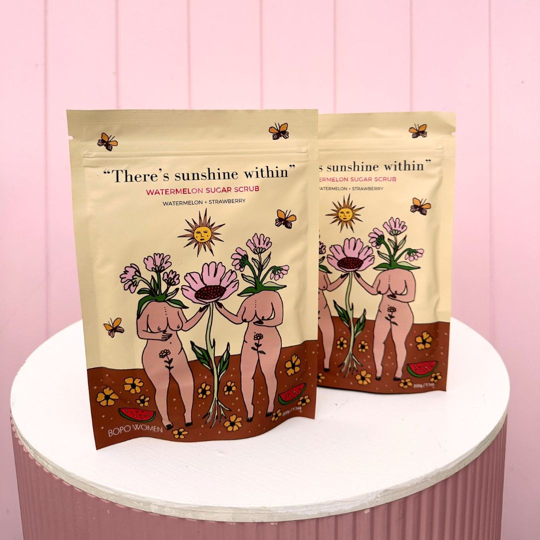 Bopo Women Sugar Scrub Stardust. Bloom and Rocket Florist Brisbane.