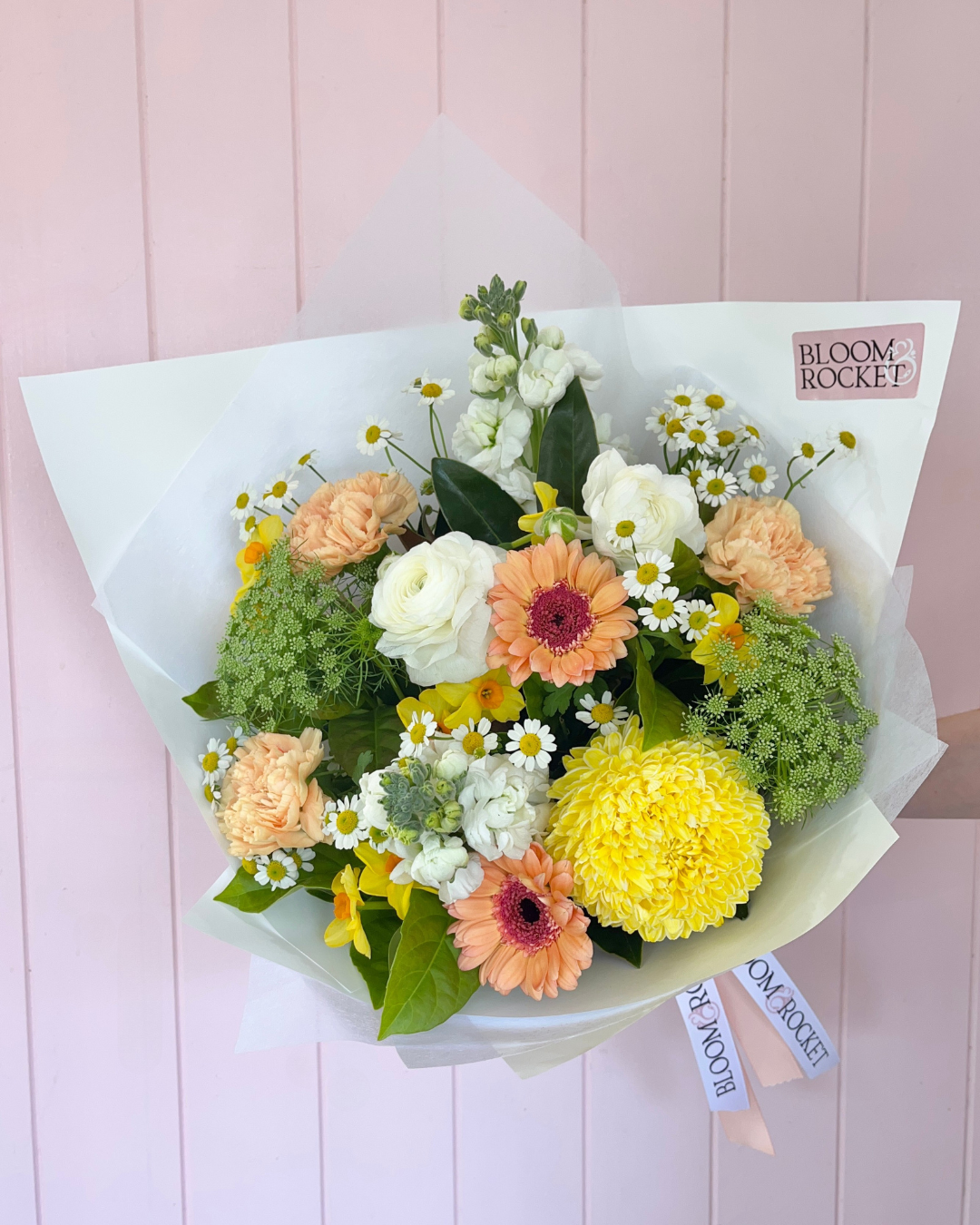 Citrus bouquet. Same day flower delivery. Brisbane Florist. Bloom and Rocket.