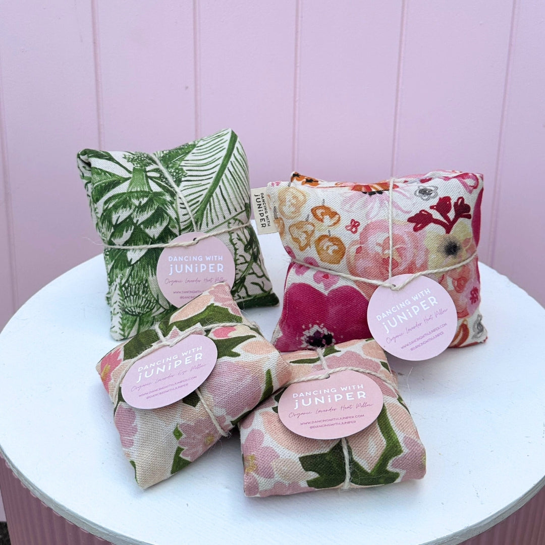 Heat pillows with floral patterns with two size options, small or large. Bloom and Rocket Florist Brisbane