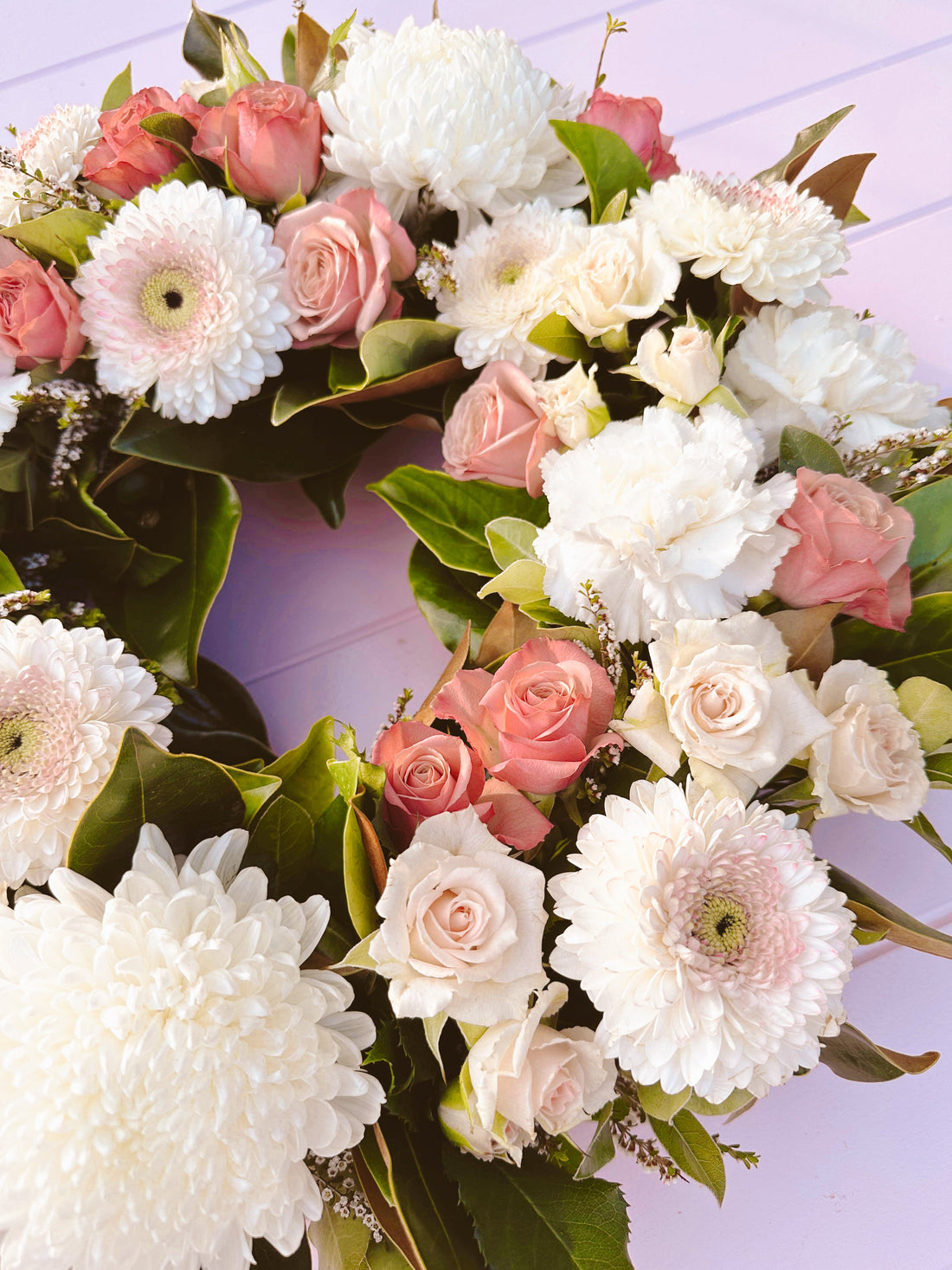 Bloom flower wreath. Bloom and Rocket Florist Brisbane