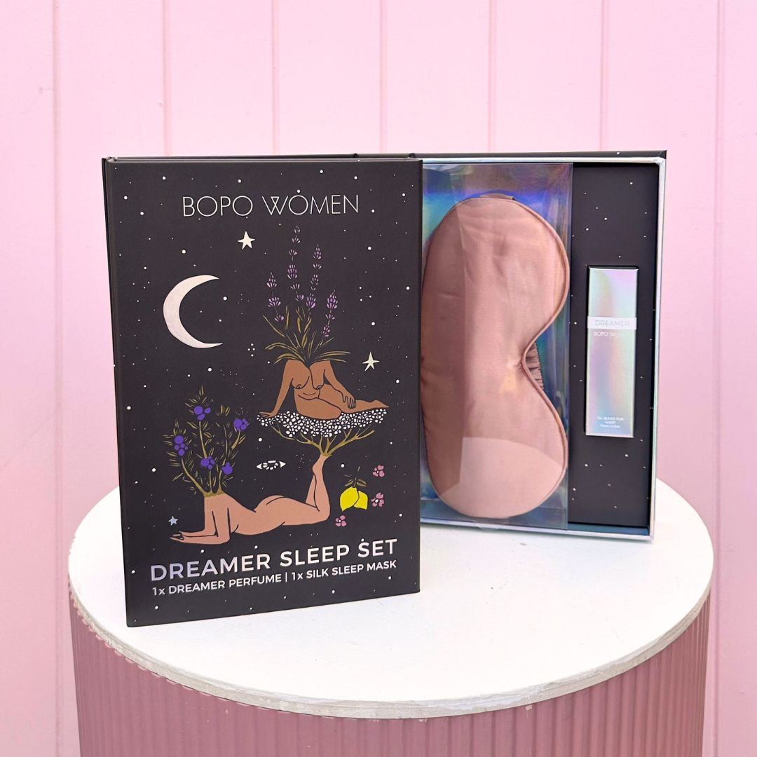 Bopo Women Sleep Set gift box. Bloom and Rocket Florist Brisbane. Gifts Brisbane.