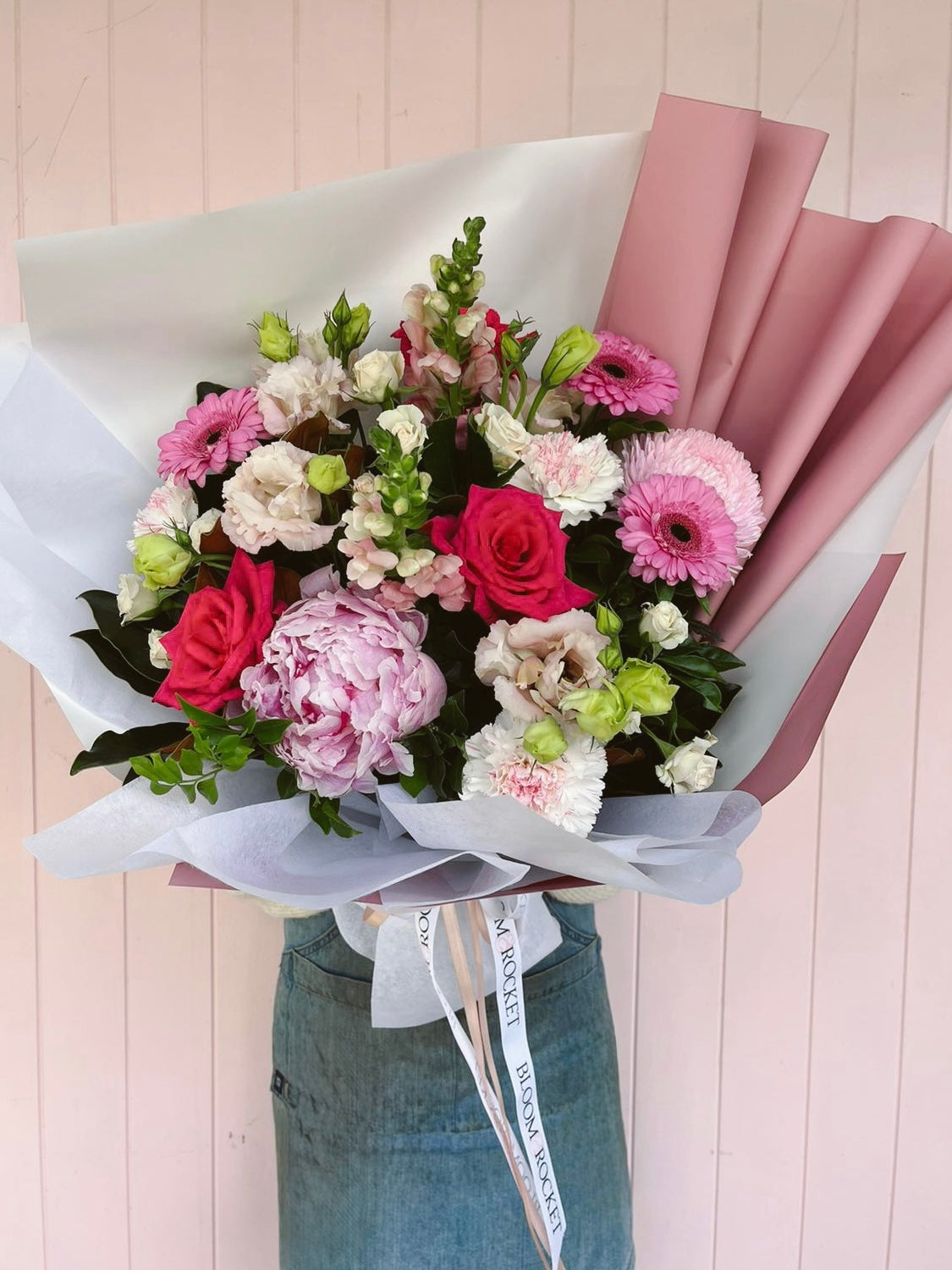 Cotton Candy flowers, designers choice bouquet. Bloom and rocket Florist. Same day flower delivery Taringa, Toowong, St Lucia and  Indooroopilly. Brisbane.