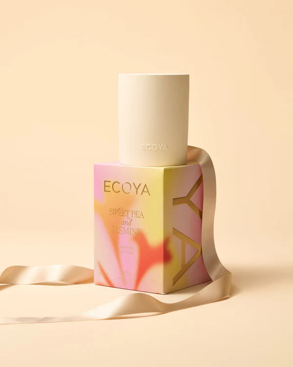 Ecoya Sweet Pea &amp; Jasmine Ceramic Madison Candle