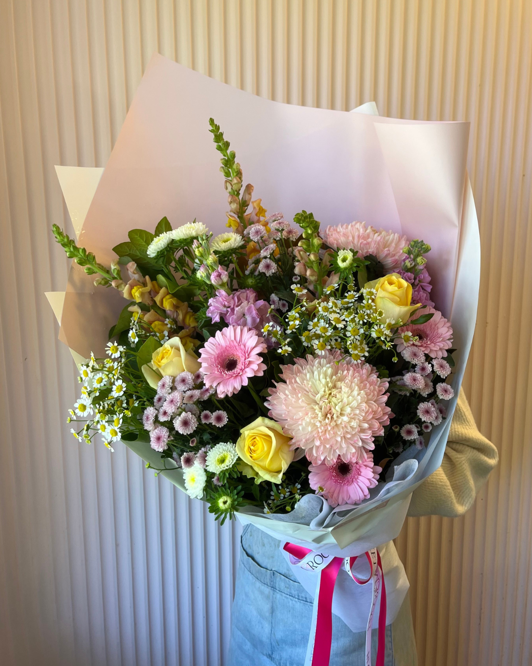 Pastel Bouquet. Brisbane same day flower delivery. Bloom and Rocket Florist.