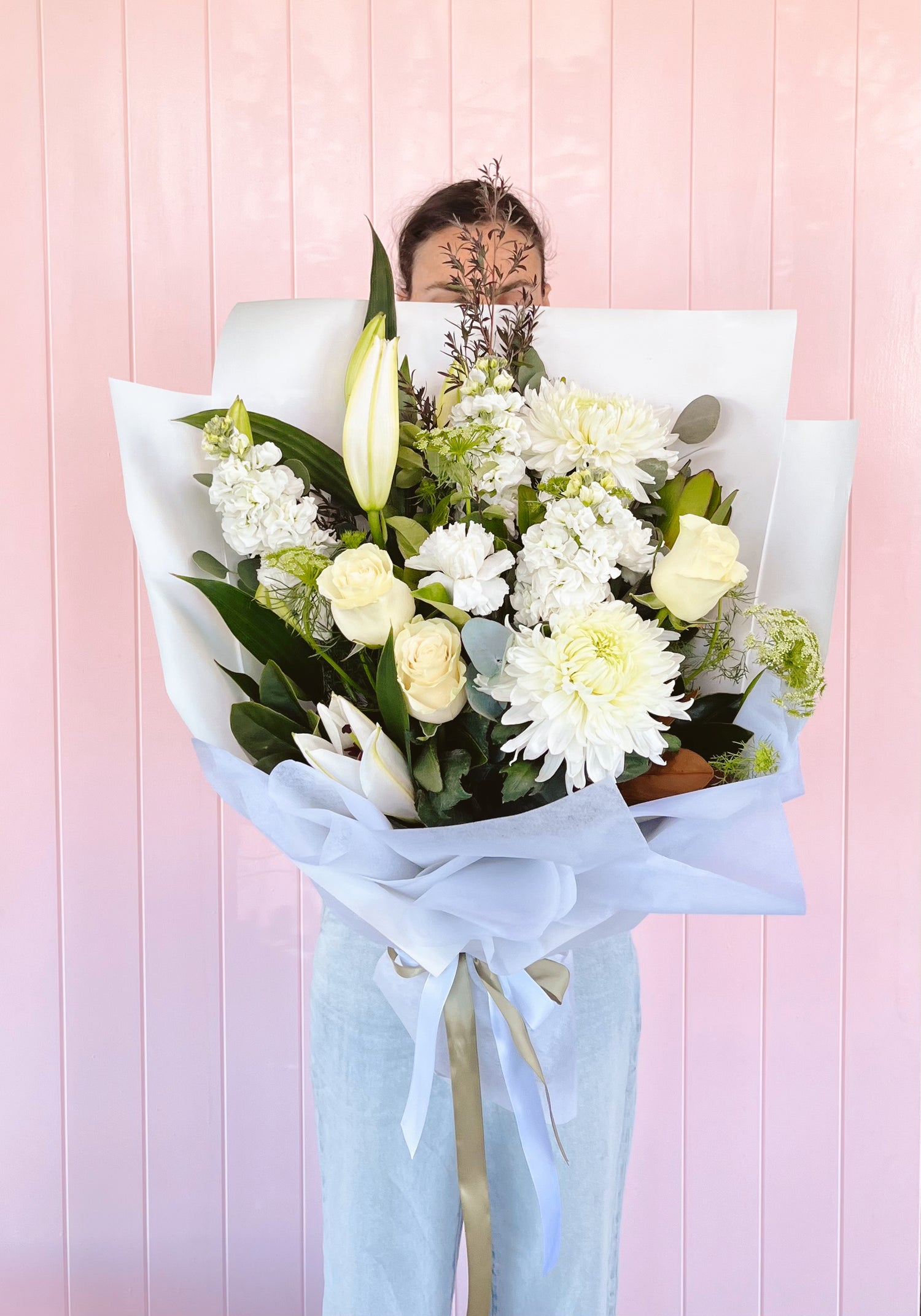 Sympathy flowers. Bloom and Rocket Florist. Flower delivery St Lucia, Taringa, Toowong and Brisbane wide area. 