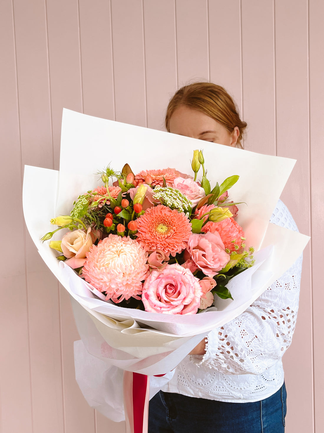 Pink bouquet. Bloom and Rocket Florist Brisbane. 